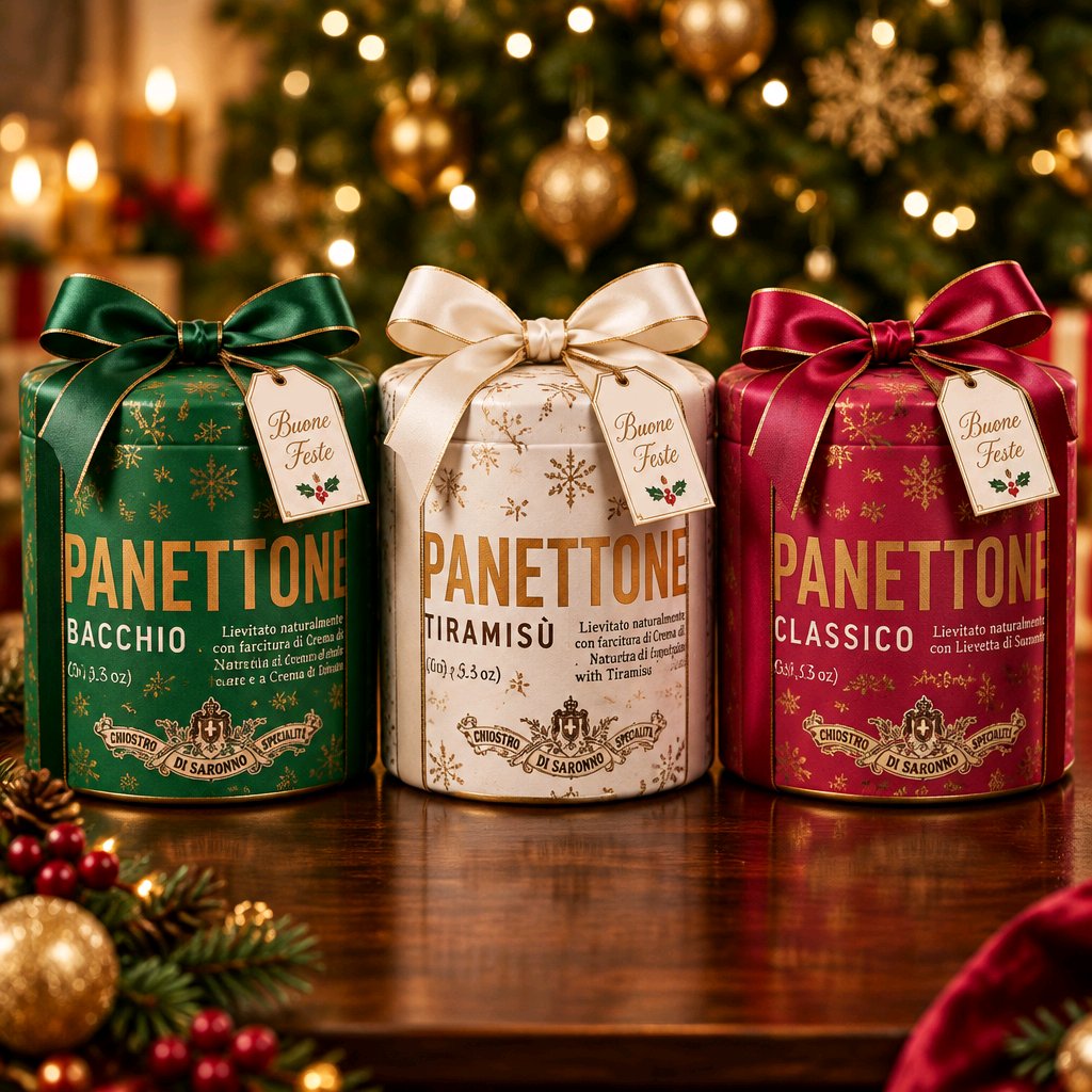 LOTE PANETTONE PISTACHO, TIRAMISÚ Y CLÁSICO