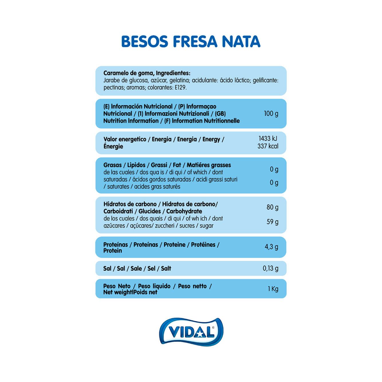BESOS FRESA 1 KG