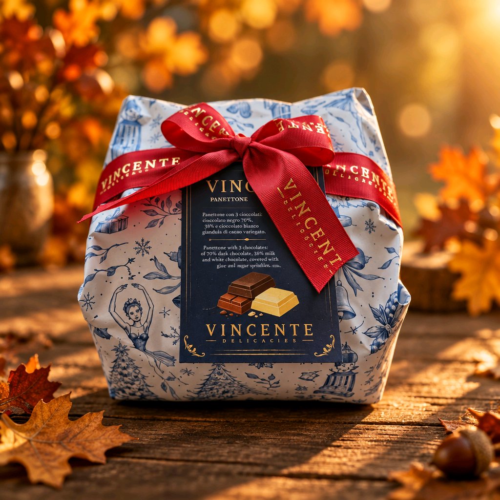 PANETTONE TRES CHOCOLATES 1 KG