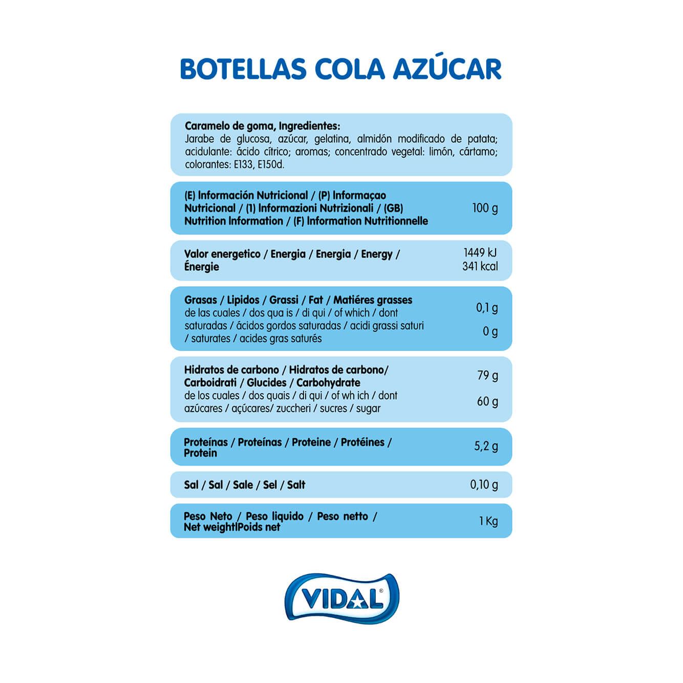 BOTELLAS COLA 1KG