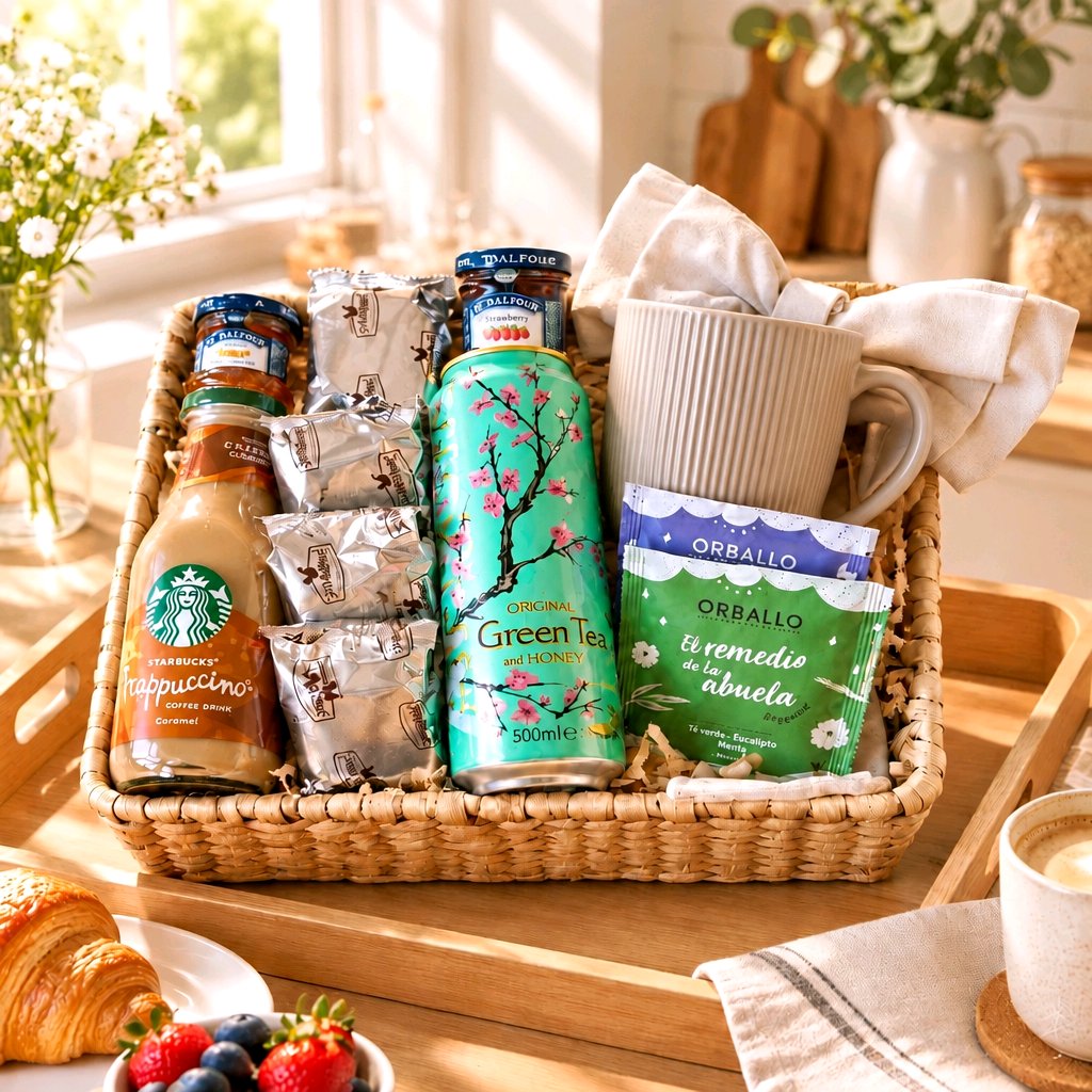 CESTA DESAYUNO BEIGE